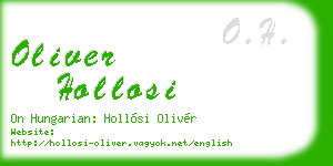 oliver hollosi business card